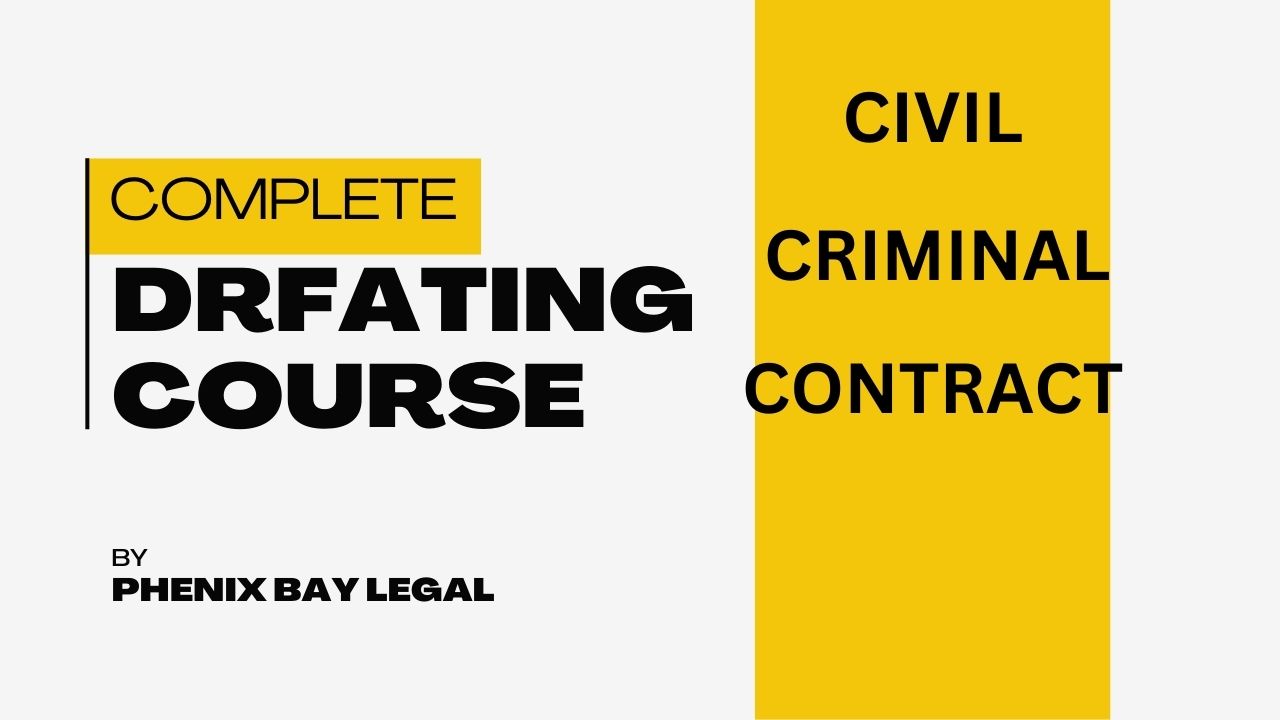  Pre recorded Course on Drafting Civil Criminal and Contract Image