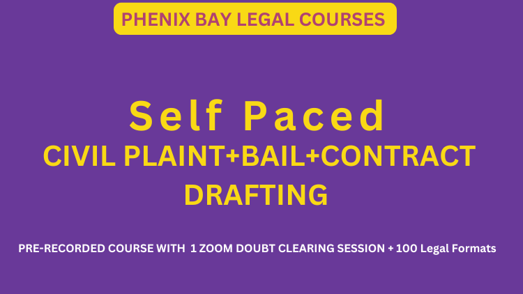  Pre recorded Course on Drafting Civil Criminal and Contract Image